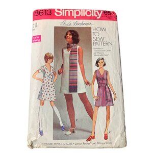 Simplicity 8613 How-To-Sew Pattern Misses Dress Sash Scarf Size 16